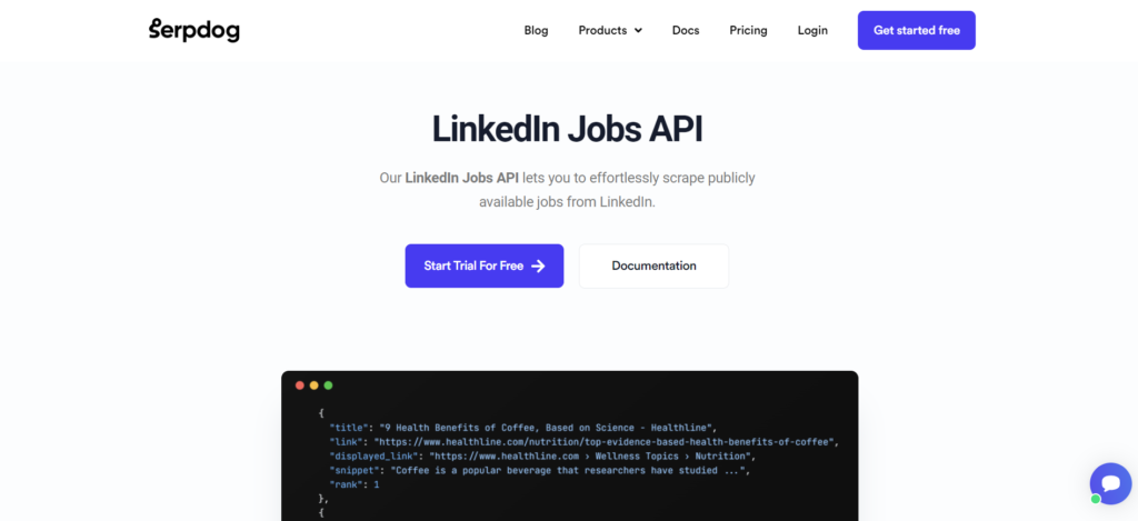 LinkedIn Jobs API