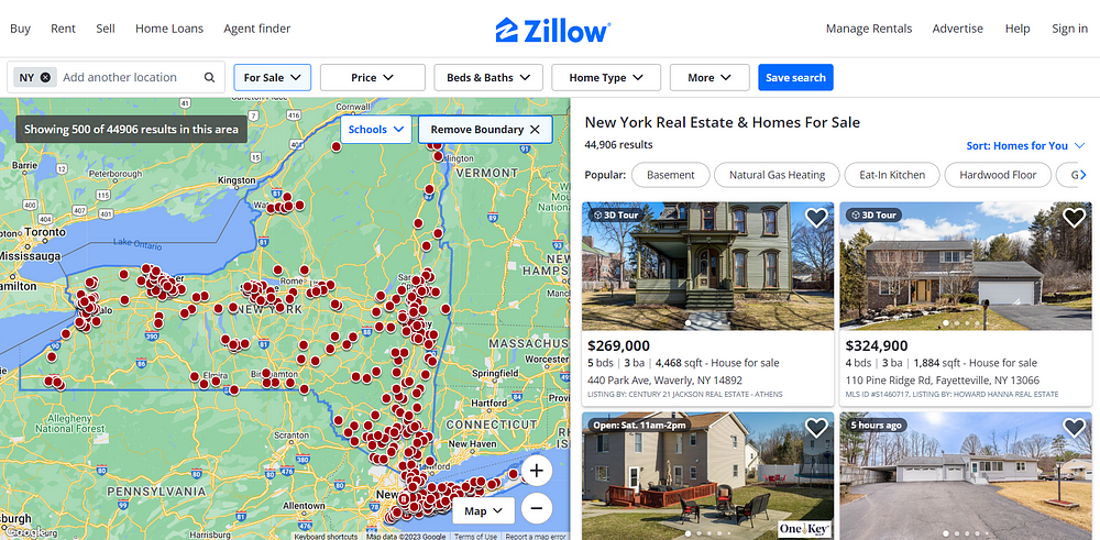 Zillow Property Listings