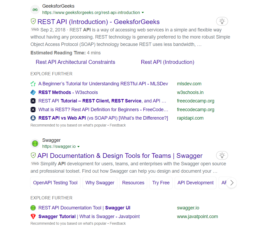 Bing Search Results